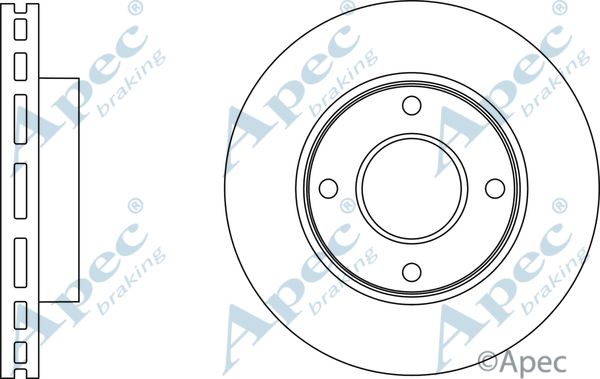 APEC BRAKING Тормозной диск DSK2886